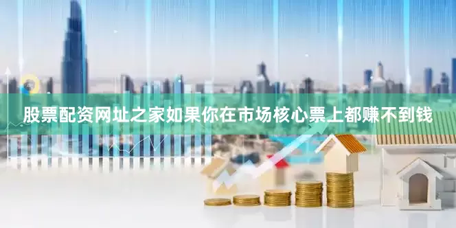 股票配资网址之家如果你在市场核心票上都赚不到钱