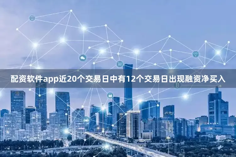 配资软件app近20个交易日中有12个交易日出现融资净买入